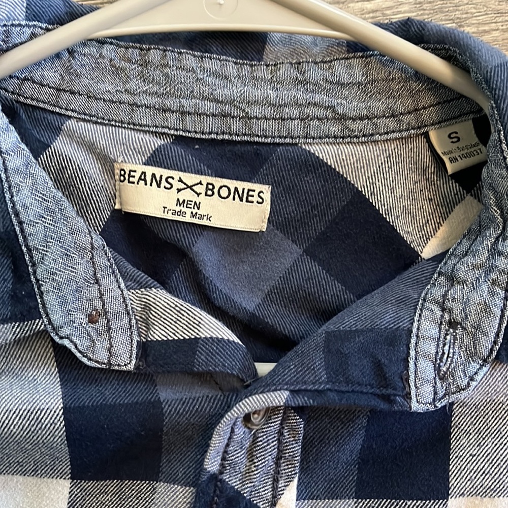 Mens Flannel Beans+Bones Shirt Size Small Excellent Condition - Picture 5 of 7